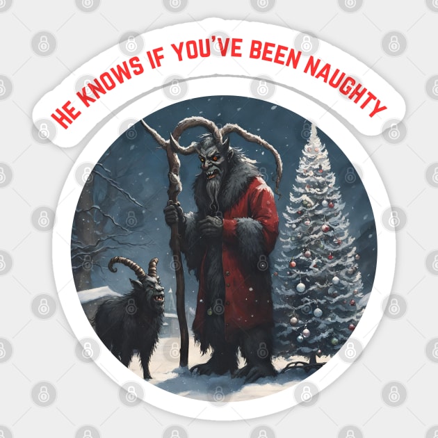 Krampus Sticker by Out of the Darkness Productions